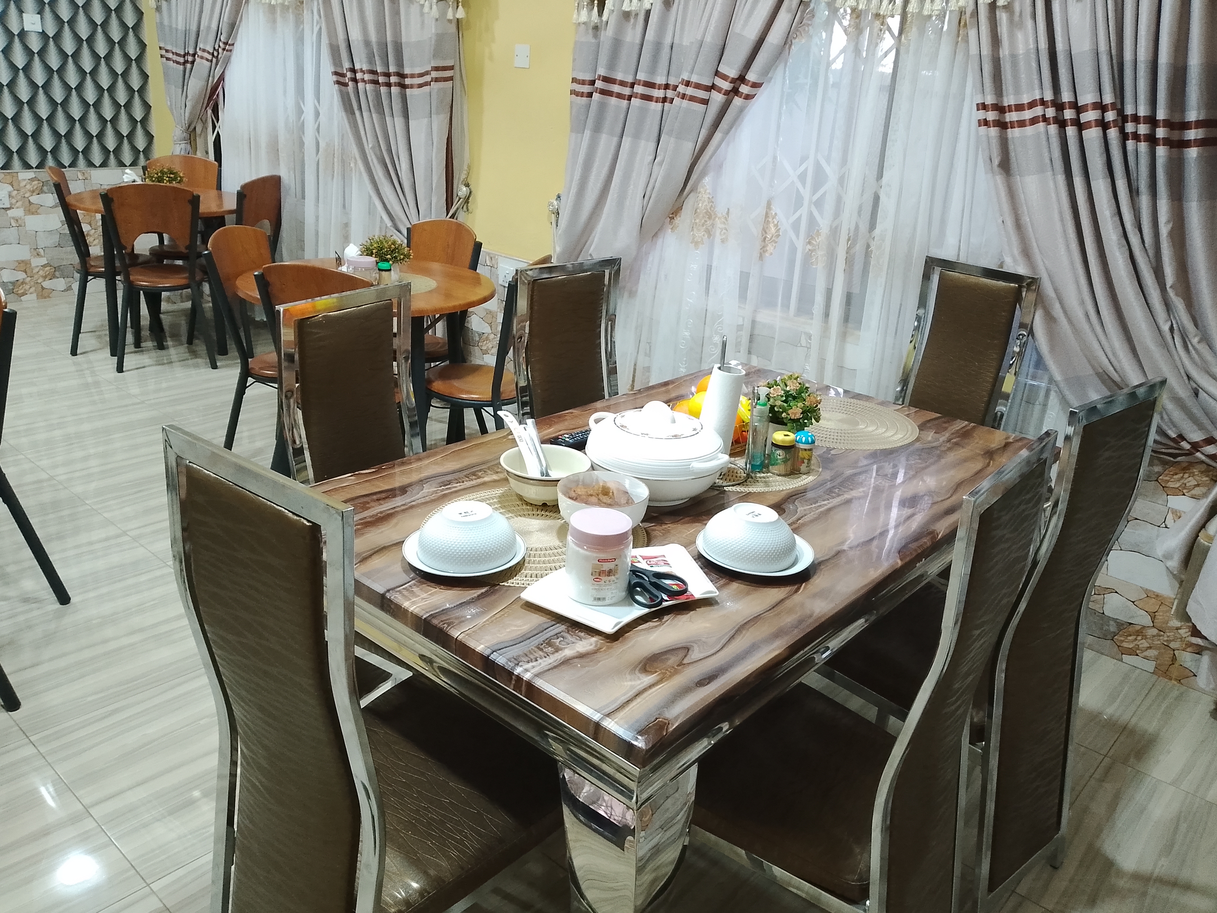 Breakfast table